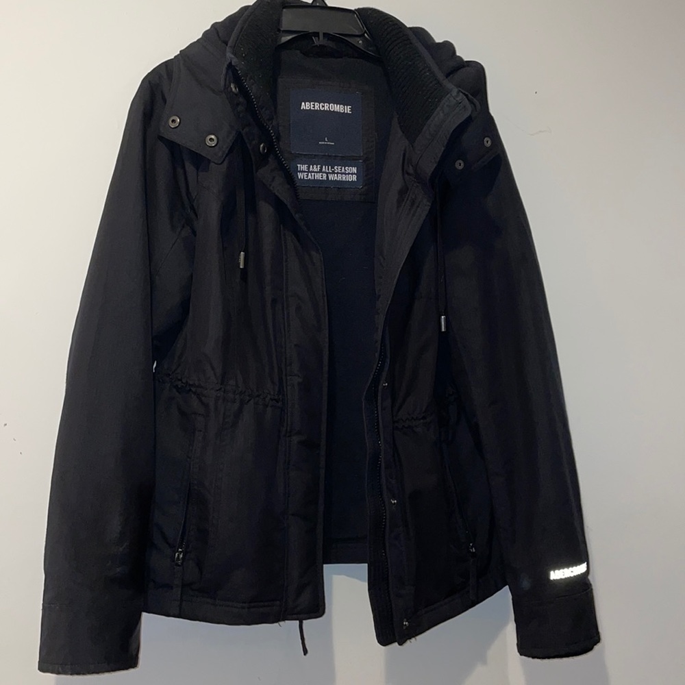 Navy Abercrombie Coat